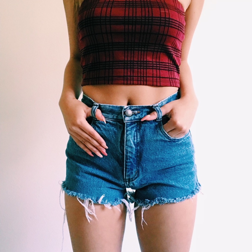 Denim shorts